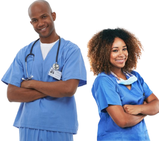 Altair Home Health caregiver assisting a client at home